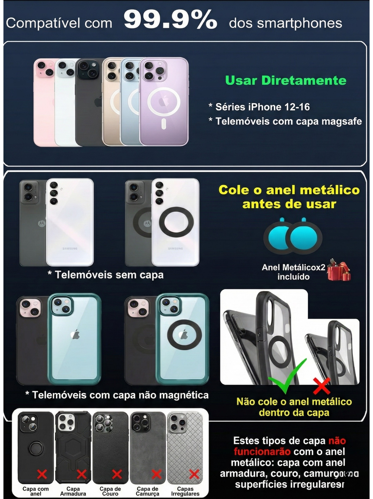 Gen 2 360° Suporte para telemóvel Nano-Gel