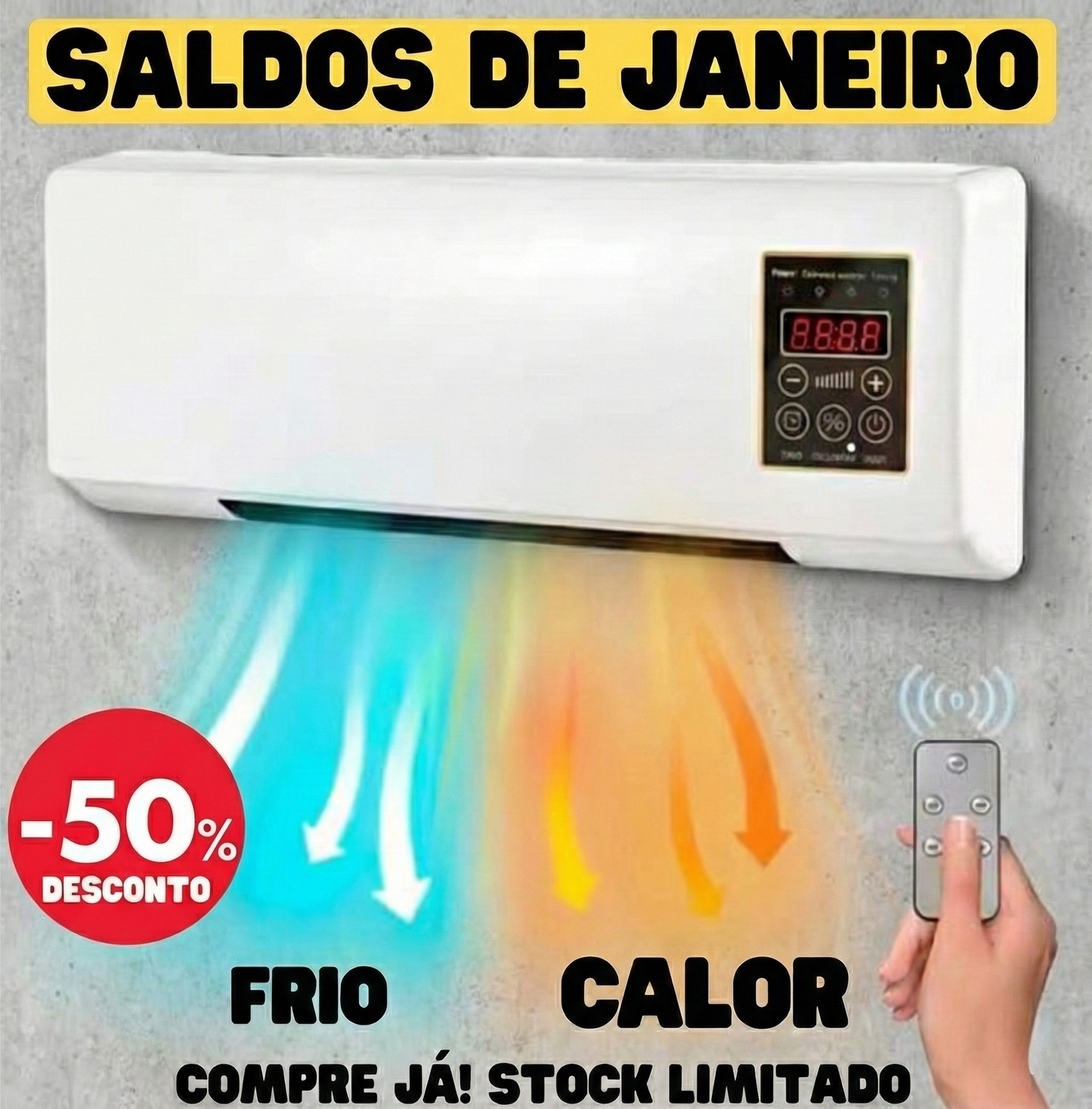 Aquecedor Elétrico de Parede