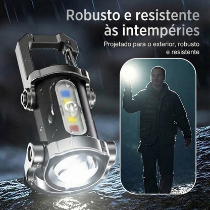 🔦Lanterna de porta-chaves recarregável e luminosa