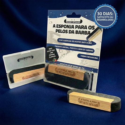 Esponja de barbear de presente