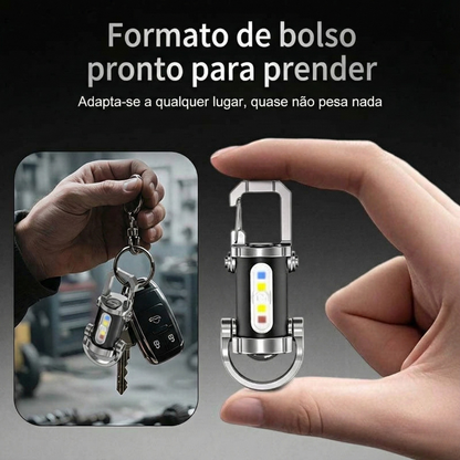 🔦Lanterna de porta-chaves recarregável e luminosa