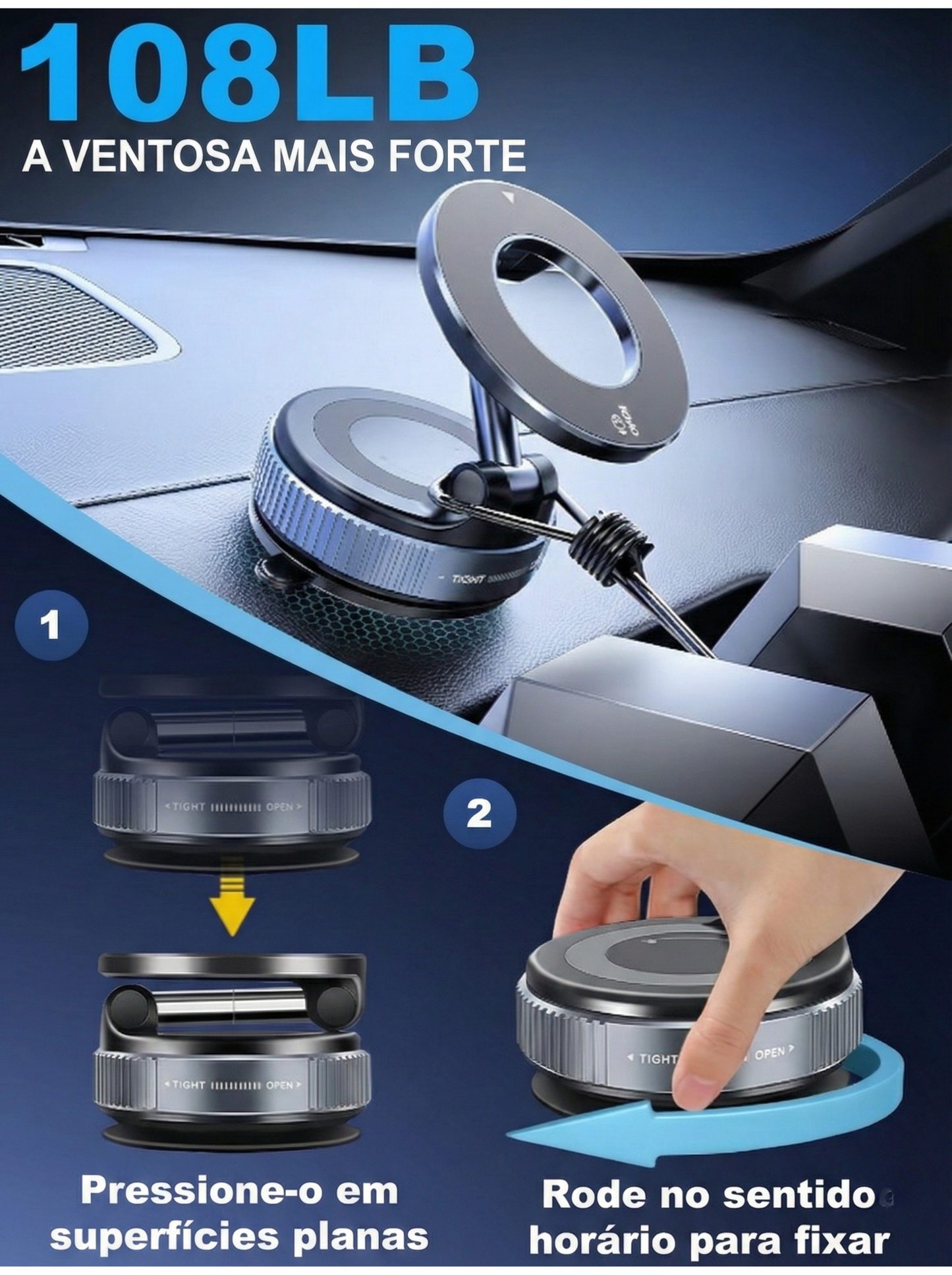 Gen 2 360° Suporte para telemóvel Nano-Gel