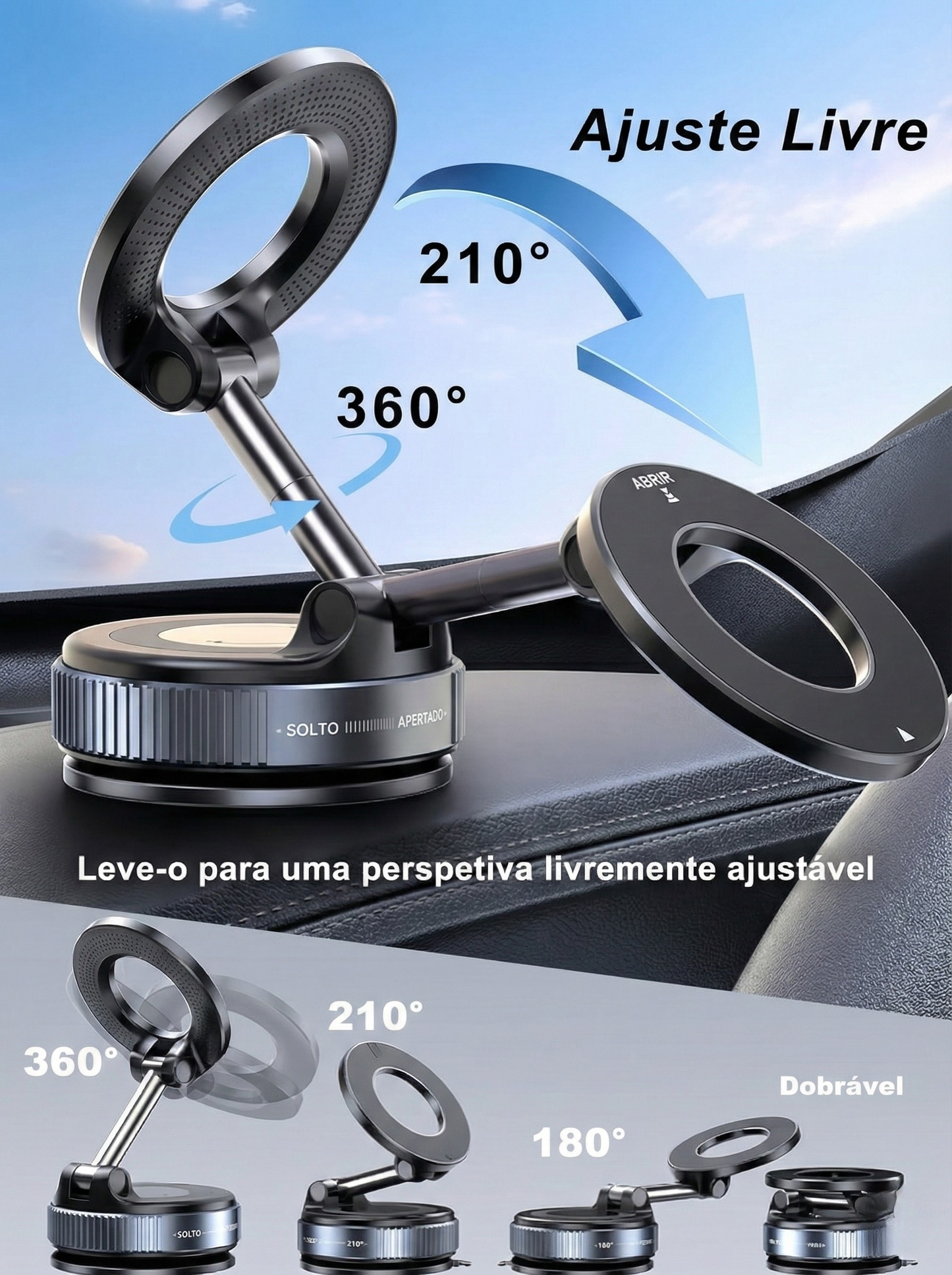 Gen 2 360° Suporte para telemóvel Nano-Gel