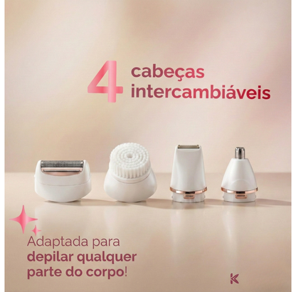 Depilador Elétrico 4 em 1 - DermaSilk™.