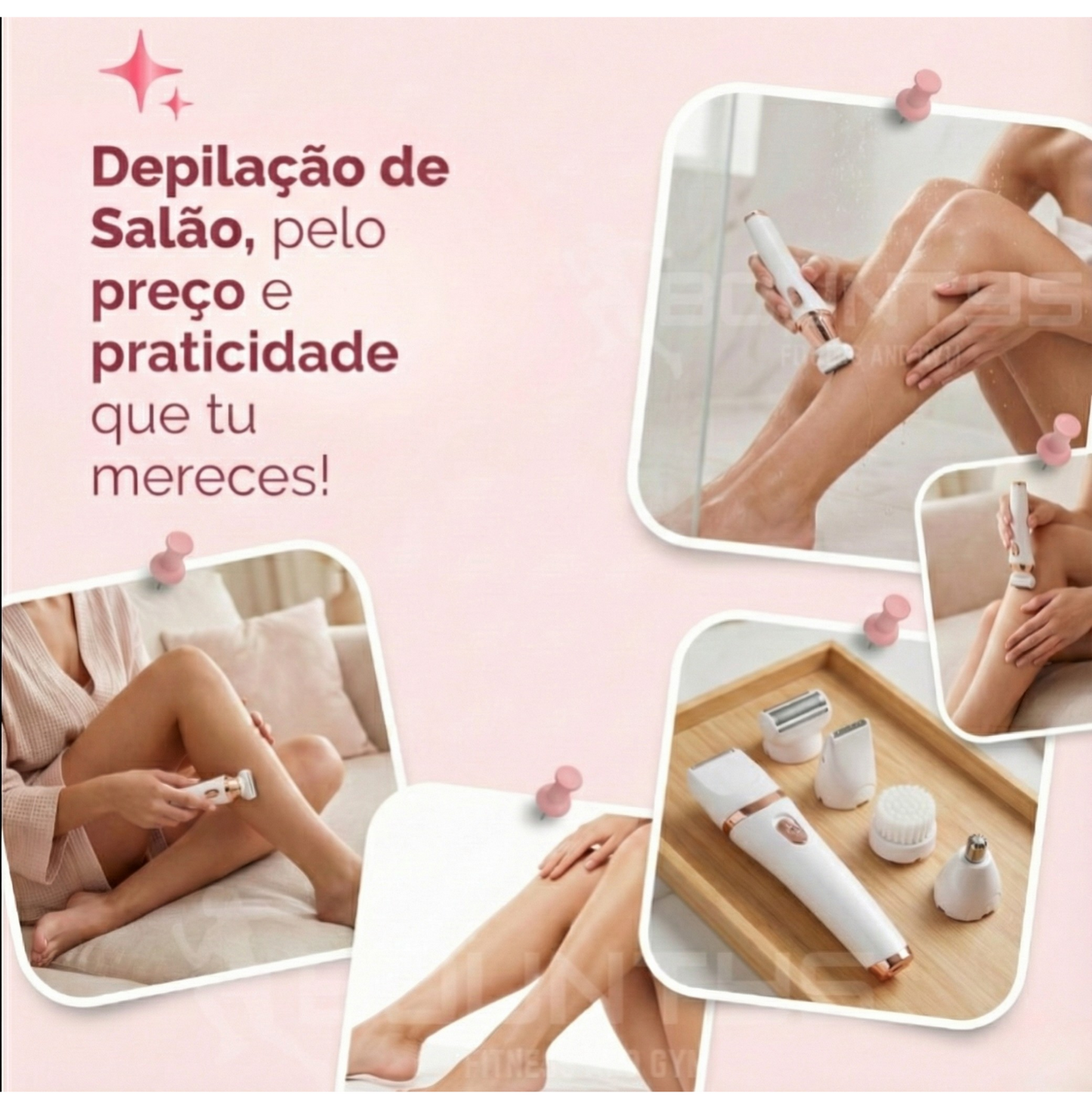 Depilador Elétrico 4 em 1 - DermaSilk™.